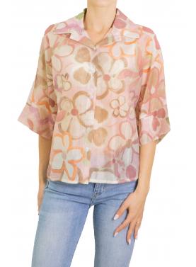 Camicia fantasia floreale manica corta
